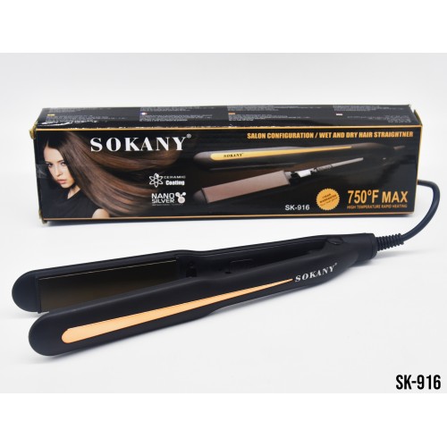 PLANCHA PARA EL CABELLO SOKANY 110V X1UND SK-916