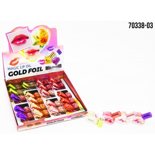 ACEITE MAGIC CORAZON KISS BEAUTY GOLD FOIL 70338-03 X24UND