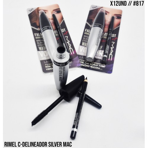 RIMEL C-DELINEADOR SILVER MAC X12UND #817