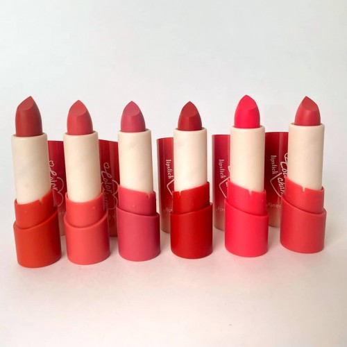 LABIAL LIPSTICK COLOR CHARM 6CLR KISS BEAUTY X1CAJA