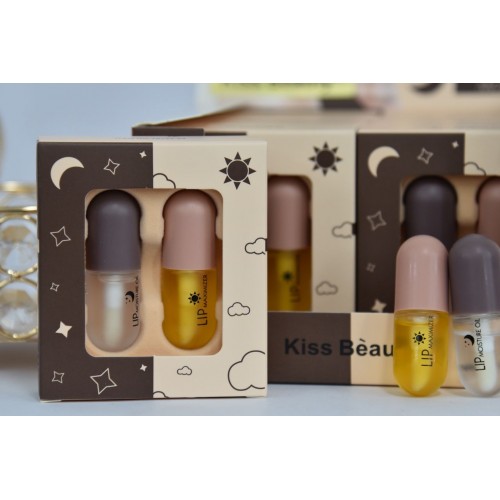 LIP MAXIMIZER MOISTURE OIL DIA Y NOCHE  KISS BEAUTY X12SET 70742-03