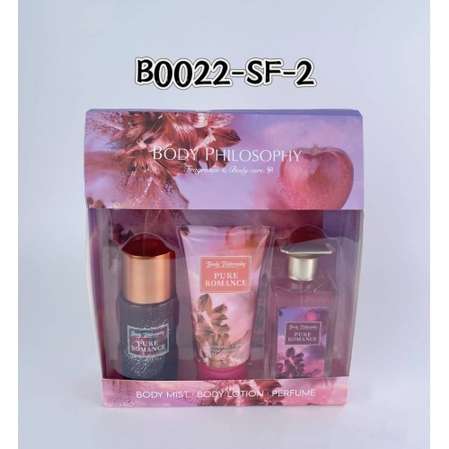 KIT 3EN1 BODY PHILOSOPHY PURE ROMANCE 88/100ML X1 KIT B0022-SF-2