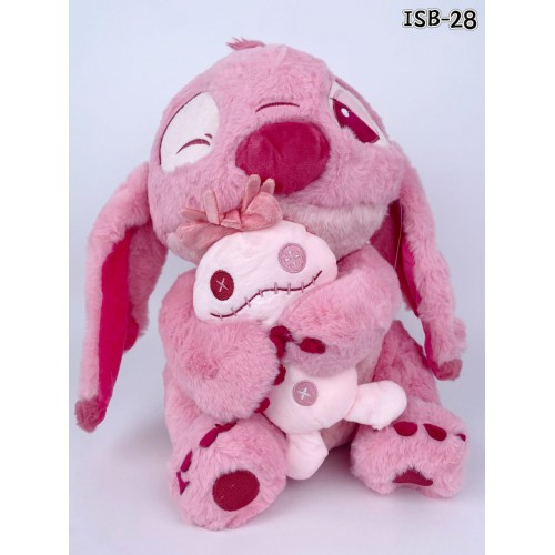 PELUCHE DE #ANGEL #STITCH #ROSADOC/MINI PELUCHE 35CMB X 1UND