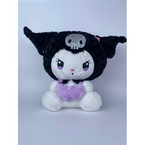 PELUCHE KUROMI OJOS C/CORAZON CACHO Y ALAS 45CM X 1UND