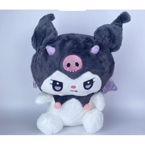 PELUCHE KUROMI OJOS C/CORAZON CACHOY ALAS 45CM X 1UND