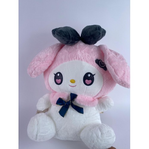 PELUCHE MY MELODY OJOS C/CORAZON LAZO Y ALAS 45CM X 1UND