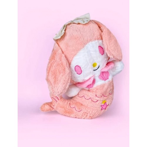 PELUCHE C/COBIJA MY MELODY SIRENA ROSADO 45CM X 1UND