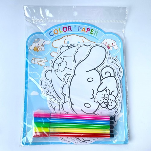 DIBUJO PARA COLOREAR COLOR PAPER #SANRIO #CINAMOROLL 1 X 1SET