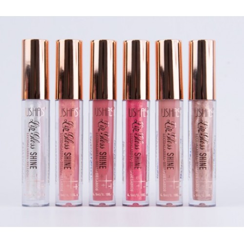 LABIAL SHINE LUCIDALABRA 6COLOR USHAS X 1CAJA 