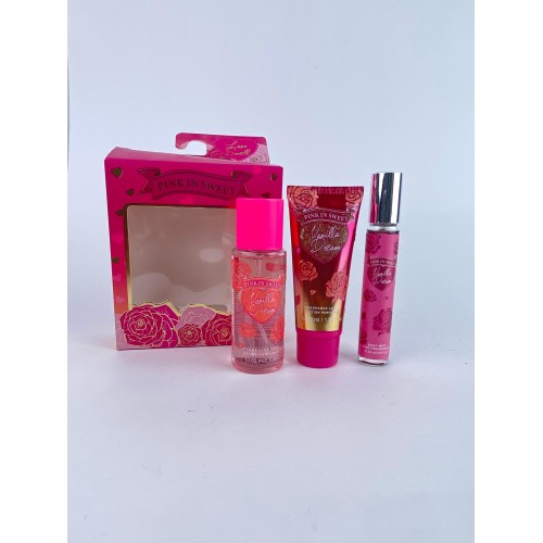 SPLAHS Y CREM PINK SWEET 3EN1 LOVE SWEEL 60ML/50ML/20ML X1KIT