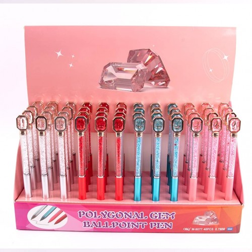 LAPICERO GEMA POLIGONAL 4COLOR SURT *48PCS* X 1CAJA