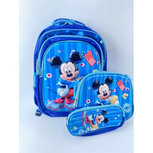 MORRAL ESCOLAR 3EN1 ANIMADO MICKEY X 1UND