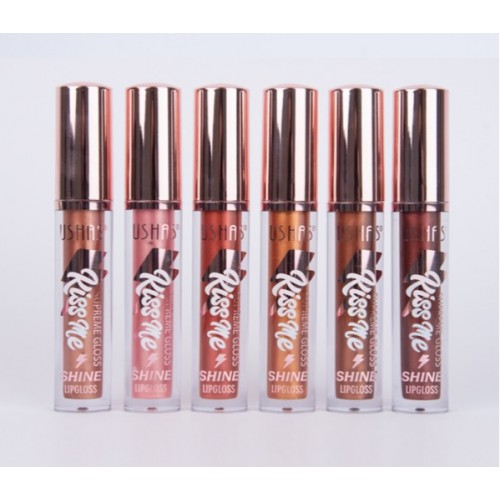 BRILLO USHAS LIP GLOSS KISS ME WOW 6TONO X 1CAJA 