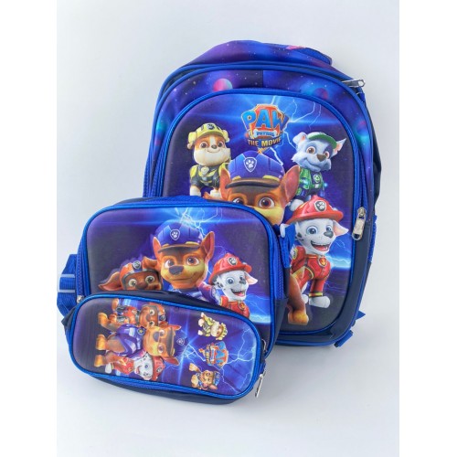 MORRAL ESCOLAR 3EN1 ESTAMPADO PAW PATROL AZUL X 1UND