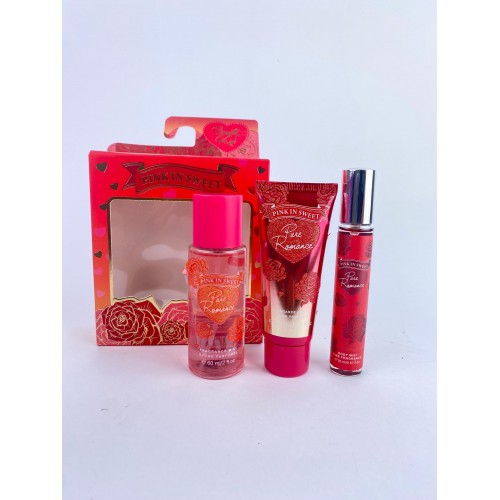 SPLAHS Y CREM PINK SWEET 3EN1 BEAUTY KISS 60ML/50ML/20ML X1KIT