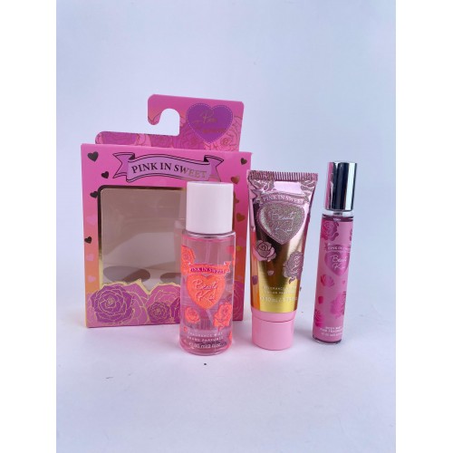 KIT SPLASH-CREMA PINK IN SWEET 3EN1 ROMANTIC 60ML/50ML/20ML X1KIT