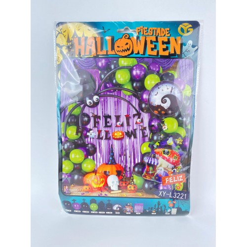 GLOBO DE FELIZ HALLOWEEN 56PCS* X1SET