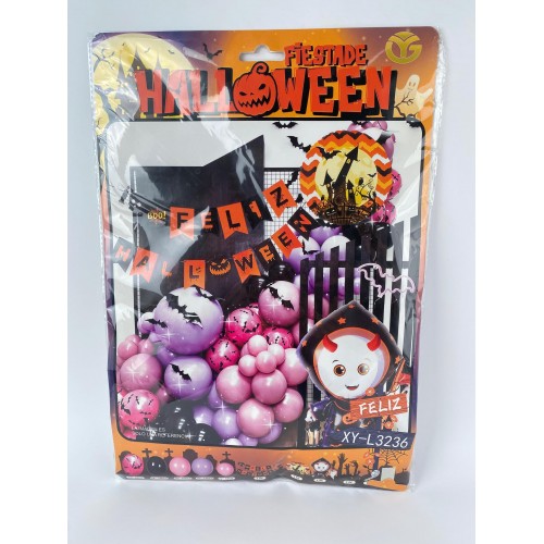 GLOBO DE FELIZ HALLOWEEN 52PCS X 1SET